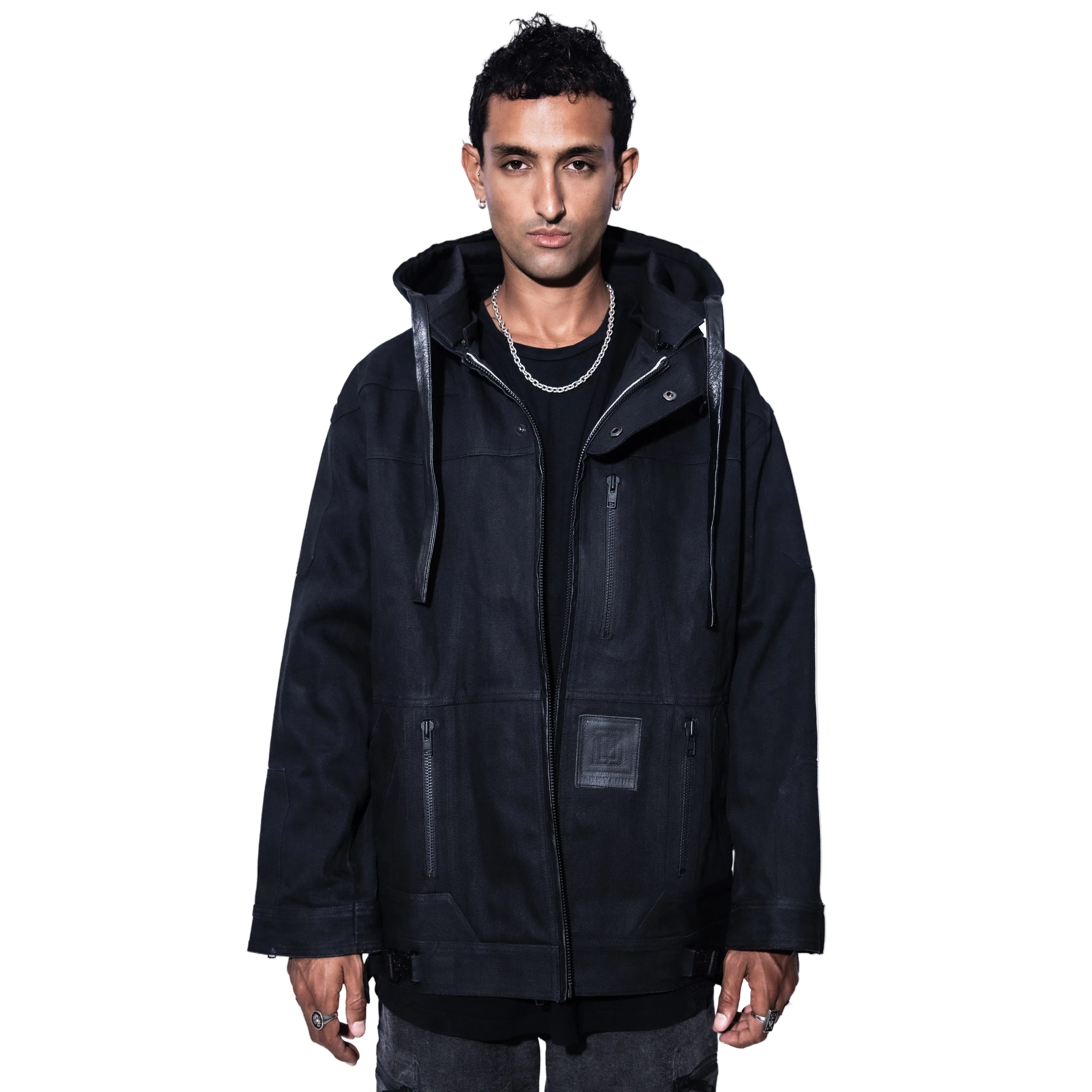 MARDUK SELVEDGE DENIM BOMBER JACKET