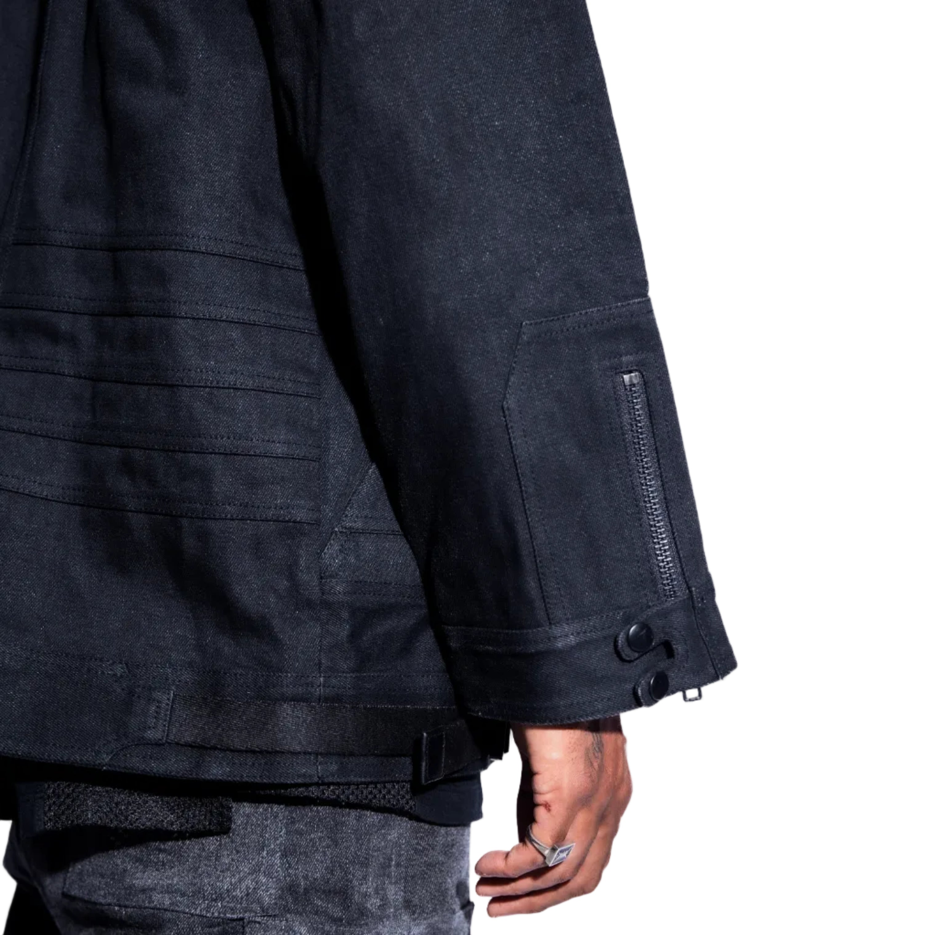 MARDUK SELVEDGE DENIM BOMBER JACKET