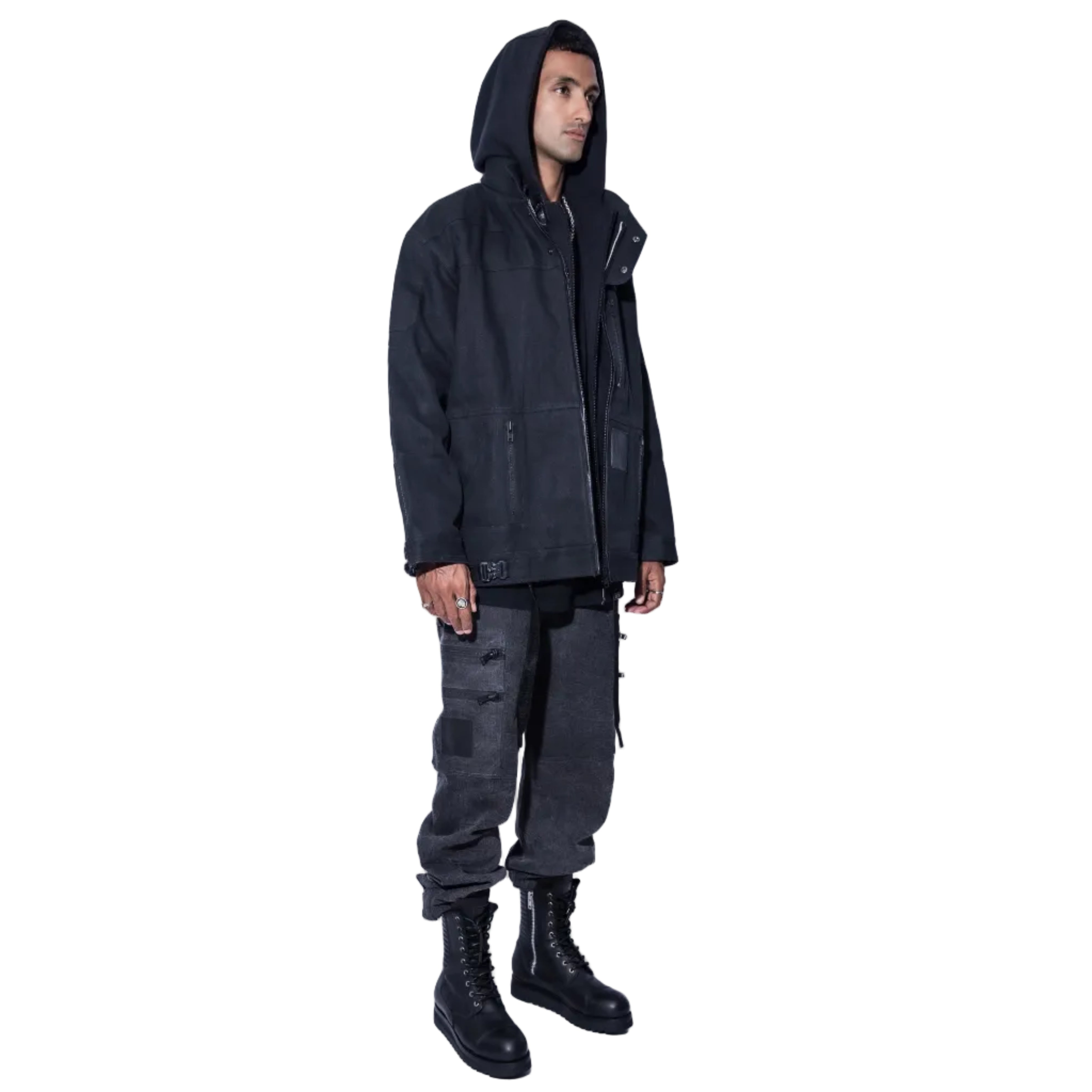 MARDUK SELVEDGE DENIM BOMBER JACKET
