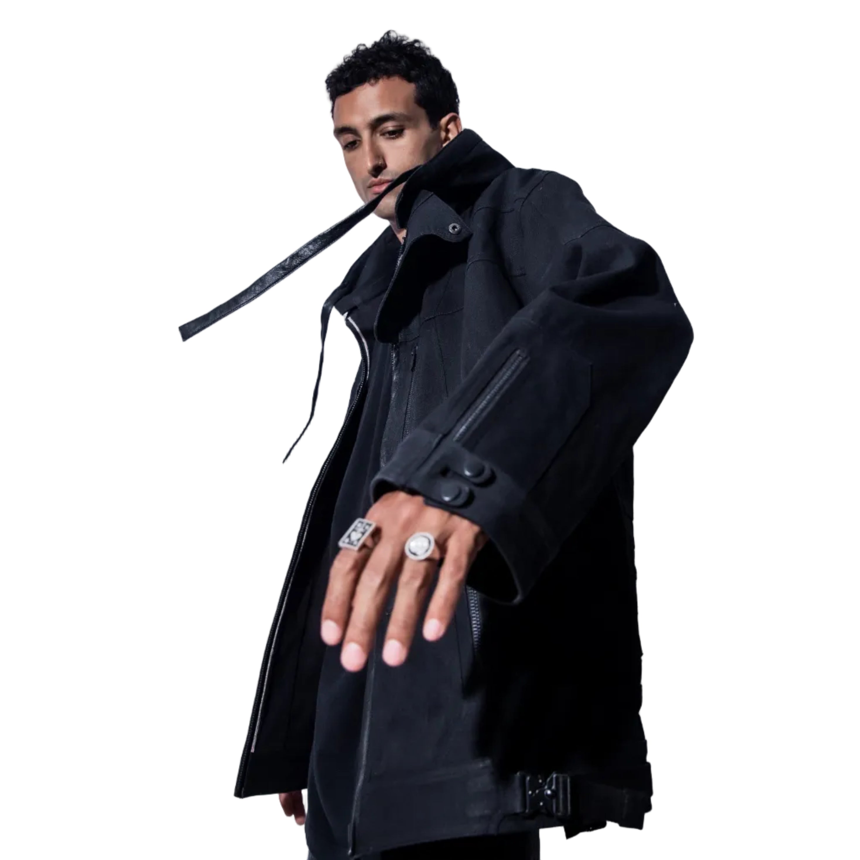 MARDUK SELVEDGE DENIM BOMBER JACKET