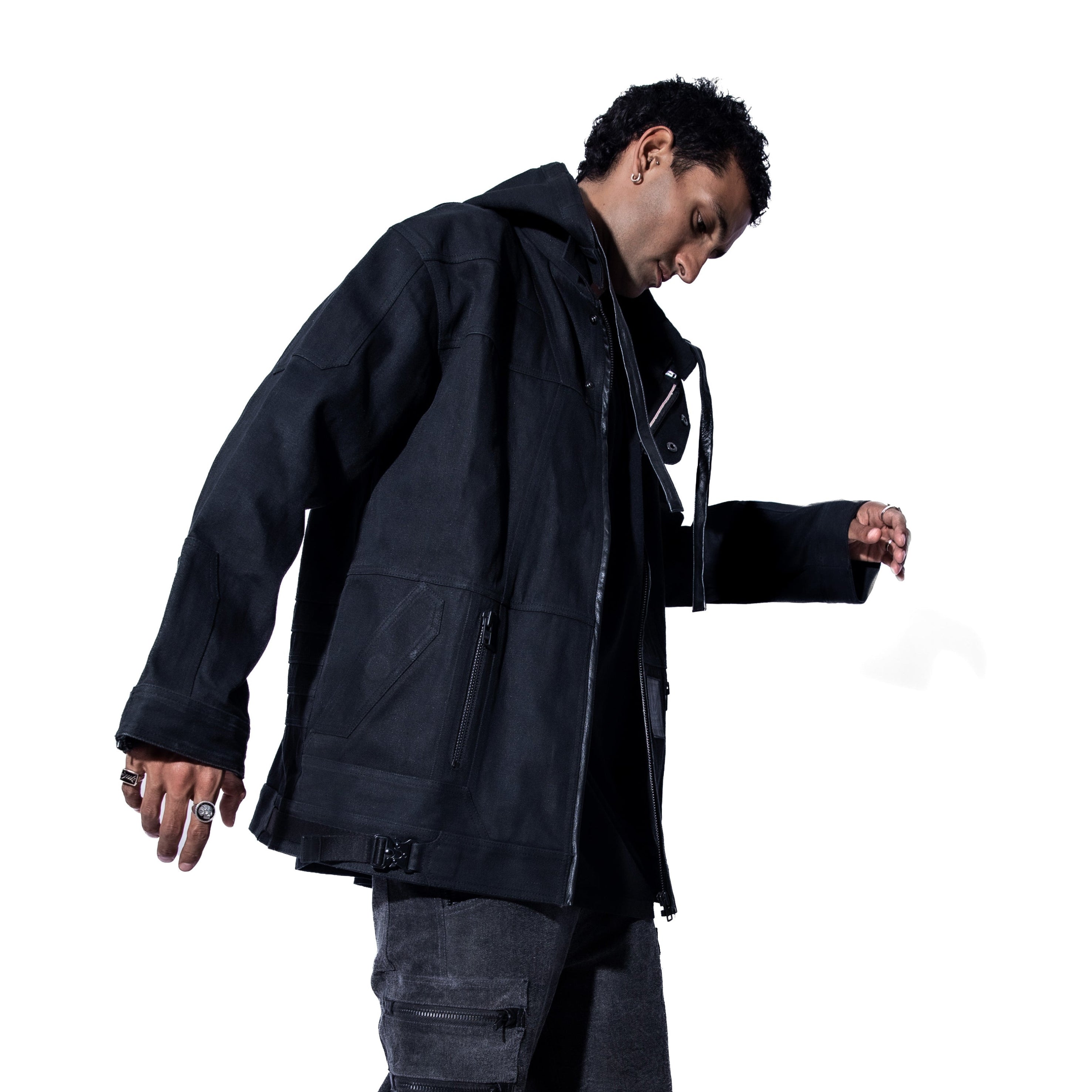 MARDUK SELVEDGE DENIM BOMBER JACKET